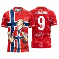 2026 Erling Haaland Fan Commemorative Football Jersey Summer Sports Men's T-Shirt Kid's Clothing Tee