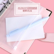 Next Day Reach 6-Hole Loose-Leaf Book Zipper Bag Money-Saving Financial Management Storage A5 A6 Acc