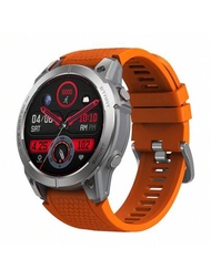 1 件 Zeblaze Stratos 3 內建 Gps 通話智慧手錶,帶超清晰 Amoled 顯示屏,圓形運動手錶,橙色