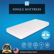 [FREE GIFT PILLOW] Td Furniture | HONEY Single & Super Single Mattress 5 INCHES Thickness Rebonded F