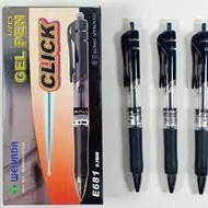 WEIYADA CLICK E681 BOLPEN 0.7MM BLACK P:12