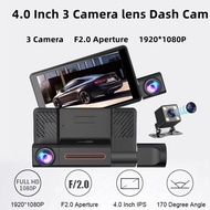 [Ship Within 24 Hours]SAFECAM A33 Triple Lens 3 Camera 1080P Dashcam Front Cam + Inner Cam + Rear Ca