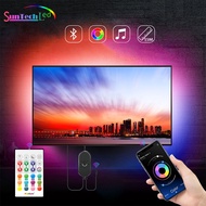 Music Sync USB Powered LED Strip Light Christmas Home TV PC Computer Monitor Backlight APP Remote Co