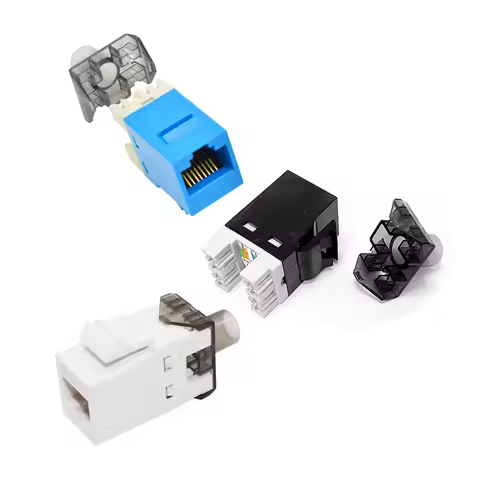 UTP RJ45 Connector CAT6 Network Module Information Socket Cable Adapter PC Keystone Jack For AMP Com