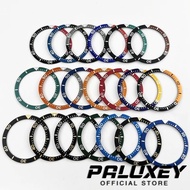 PALUXEY 39mm Flat Watch Bezel Insert High Quality For 6105 6309 Turtle Captain NH35 Watch Case 39*32