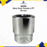 MATA WIPRO 1/2 INCH SHOCK Wrench 28 MM 6 PT / Socket Wrench
