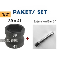 MATA Cvt Shock Lock Eye Package 39x41+Extension Bar 5" Double Socket 39x41mm Matic Motorcycle Clutch