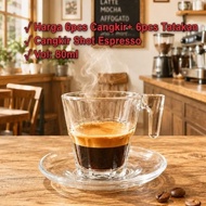 80ml Espresso Shot Cup (set of 6) Espresso Shot Glass/ Espresso Shot Coffee Glass