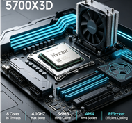 AMD | AMD R7 5700X3D Ryzen 7 5700X3D 96MB 3D Cache 8 Core 16 Thread Low Latency Gaming Desktop Proce