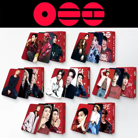 55Pcs BTS Lomo Cards New Album Photocards V JK Jimin Jin Jhope Suga RM Collection Cards For Fans