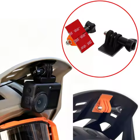 1Set For IXS Trigger FF Helmet Flat-Brim Visor Camera Holder 2-Prong GoPro-Style Mount Compatible wi