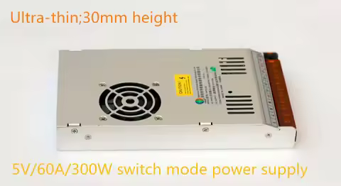 5V/60A/300W Ultra-thin(30mm) switch mode power supply
