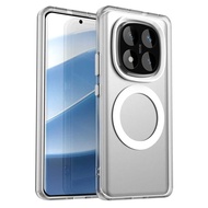 Magnetic Wireless Charging Case For Redmi Note 15 14 Pro 5G Note 14 Pro+ Plus Cover Candy Colors Tra