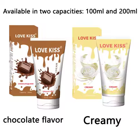 LOVE KISS Chocolate Cream Flavored Lubricant Gay Male Anal Female Vaginal Lubricant Adult Products