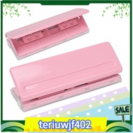 【●TI●】Metal Hole Puncher-Adjustable 6-Hole Punch, Non-Slip Base& Ruler, for A4/A5/A6 Paper, 6-Ring B