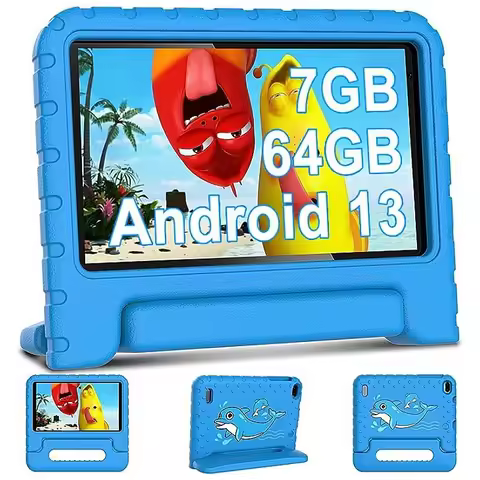 Gift Silicon Bracket Case X300 DDR3 7" Android 13 Tablet PC 7GB+64GB Allwinner A133 Quad Core WIFI T