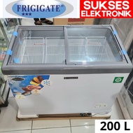 promo 12.12 CHEST FREEZER SLIDING FRIGIGATE 200L F-210SDF / FREEZER BOX KACA 200 LITER 200L FREEZER