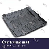 ZR For 1Set Car Cargo rear trunk mat For BMW 3 Series F30 F31 2014 2015 2016 2017 2018 2019 Waterpro