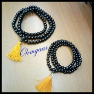 B46 -Small Beads Karunggali/Ebony Wood Mala To Wear/For Pooja (108 Beads)