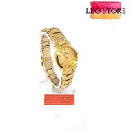 MIRAGE ORIGINAL A42(7390BRP-L)JAM TANGAN WANITA SIZE KECIL!!! DENGAN WARNA GOLD FULL!!! ADA TANGGAL!