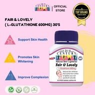 21st Century Fair & Lovely - Skin Whitener, L-Glutathione 600Mg From Japan - 30 Vegetarian Capsules
