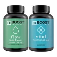 Popular Together BoostCeuticals Nattokinase 100 200 mg 4000FU and CoQ10 200 mg High Absorption with