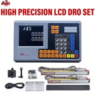 I6FX HXX GCS906-2 2 Axis LCD DRO kit Milling Lathe Grider Digital Readout Display with 2PCS 5um Opti
