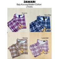 JAWARI Baju Kurung Moden Polished Cotton F039 Set Wanita