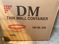 THINWALL DM/TEMPAT MAKAN BULAT/THINWALL BULAT 500ML RB 1 DUS 500 SET
