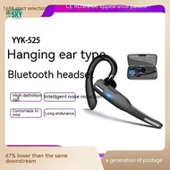 Headset Bluetooth Headset Business Wireless Bluetooth Headset Noise Cancellation Hanging Ear Headset In-Ear Single Ear Large Power Headset yyk