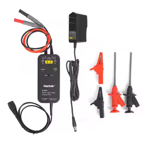 Hantek Oscilloscope Probe High Voltage Isolated Differential Probe 50MHZ-100MHZ Bandwidth 1/50 1/500