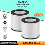 HUASEN Replacement Filter for Philips Air Purifier 600 Series, 3 in 1 Filter for Philips 600 Series 