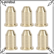 ARREBUL 12PCS Guitar String Ferrules, Metal Silver Guitar String Caps, Premium Mounting Buckle Elect
