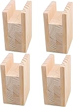 10x7x13.5cm Wood Table Desk Bed Riser Lift Furniture Lifter Storage for 4 cm Groove Feet Up to 10 cm