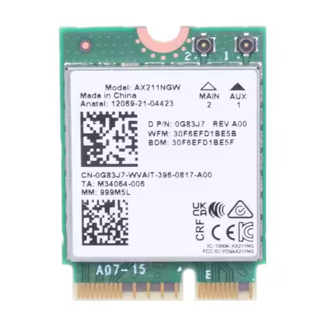 WiFi6E AX211NGW Wifi Card 2.4/5/6Ghz 5374M Wireless Networking Adapter Bluetoothcompatible 5.3 AX211