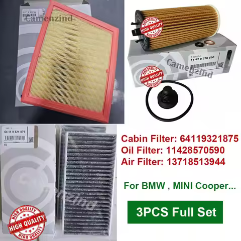 For BMW MINI Cooper Air Filter 13718513944 13717619267 Cabin Filter 64119321875 64119321876 Oil Filt