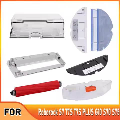 Vacuum Cleaner Accessories For XiaoMi Roborock S7/S70/S75/T7S/T7S PLUS/G10 Water Tank,Dust Box,Brush