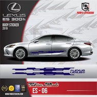 LEXUS ES 300h CAR BODY STICKER SET ES - 06