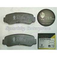 REAR DISC BRAKE PAD D2028 TOYOTA COROLLA AE86 , LEVIN TRUENO AE86