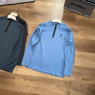 OnActive-T Comfortable Breathable Men's Half Zipper Sports Long-Sleeved T-Shirt Spring 1XLG OL7P