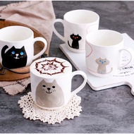 Cat Mug with handle Ceramic Mug with Cute Cat Cute Mug Cat lover