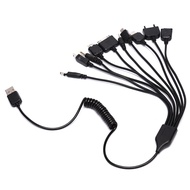 Warm Light Universal 10 in 1 Multi-Function Cell Phone Game USB Charging Cable Charger