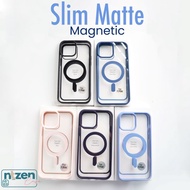 Case Iphone SLIM MATTE MAGNETIC 11 12 13 14 15 PRO MAX