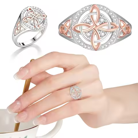 Witches Knot Ring Sterling Silver Anillo Nudo de Bruja Plata Copper Original Witchcraft Knot Ring Je