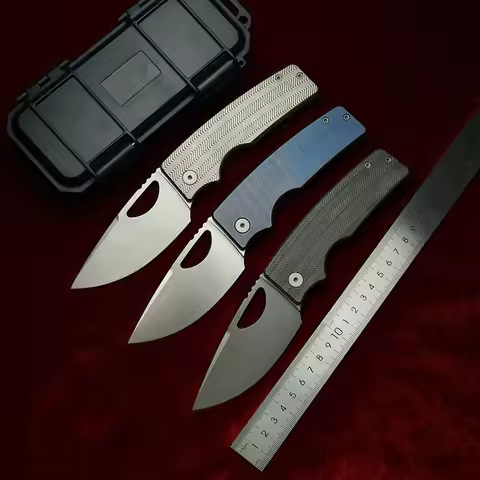 LEMIFSHE Made V3 OZ Rosie XL 60+HRC Real M390 Steel Blade Titanium handle Pocket EDC Tool Camping Ou