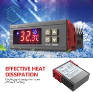 1PCS Sensor  DC12V 24V AC 110V-220V Digital Temperature Controller Temperature with Probe STC-3000