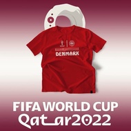 FOOTBALL SHIRT / DISTRO SHIRT / QATAR 2022 WORLD CUP SHIRT /TEAM DENMARK