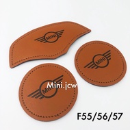 Micas/mini COOPER/F55/F56/F57/Leather Water Coaster Three-Piece/mini Standard/Four Colors.