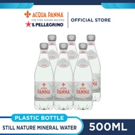 ☝Acqua Panna Still Natural Mineral Water Plastic Bottle PET (500ml x 6 Plastic BottlesPack)✶