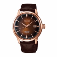 [Watchspree] Seiko Presage (Japan Made) Automatic Dark Brown Calf Leather Strap Watch SRPB46J1